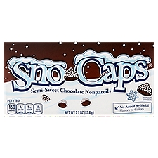 Sno-Caps Semi-Sweet Chocolate Nonpareils, 3.1 oz, 3.1 Ounce