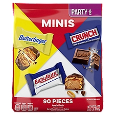 Minis Assorted Candy Party Pack, 90 count, 32.4 oz,, 90 Each