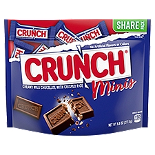 Crunch Minis Creamy Milk Chocolate with Crisped Rice, Bars, 9.8 Ounce