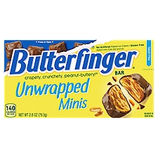 Butterfinger Unwrapped Minis, Bar, 2.8 Ounce