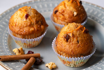 Aromatic Sweet Potato and Carrot Muffins