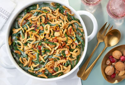 Bacon Cheddar Green Bean Casserole