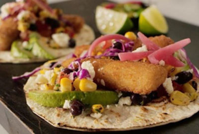 Baja Fish Tacos with Gorton's Fish Fillets and Mission Tortillas