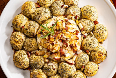 Baked Brie Pull Apart Wreath