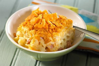 Baked Mac and Cheese with Ham