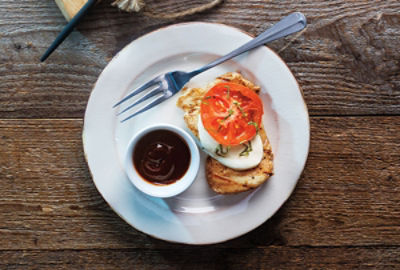 Balsamic Grilled Caprese Chicken Thighs