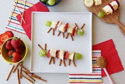 Banana Caterpillar Kabobs