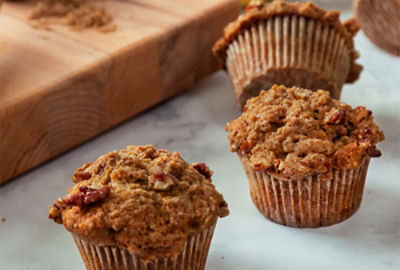 Banana Pecan Crumble Muffins