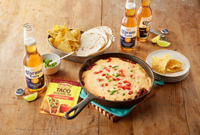 Beef Taco Queso Dip