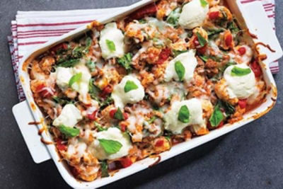 Better-for-You Cauliflower Baked “Ziti”