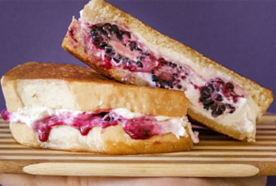 Blackberry & Goat Cheese Grilled Cheese