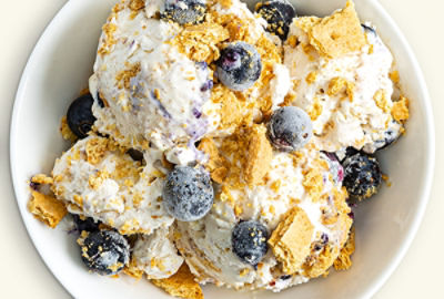 Blueberry Pie No Churn Ice Cream