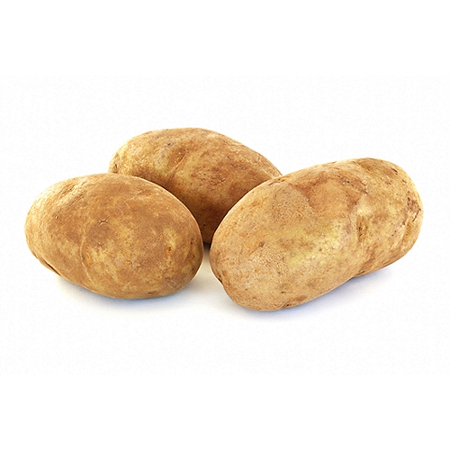 Russet skinned, white flesh potatoes that are great for baking and mashing.  