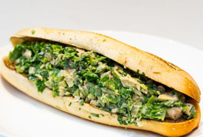 Caesar salad chopped sandwich
