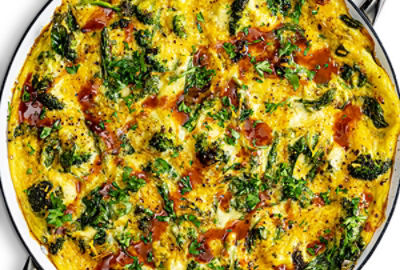 Cheesy Green Vegan Frittata