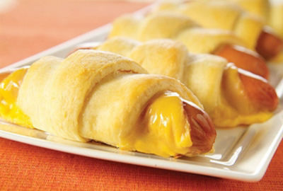 Cheesy Mummy Wrapped Dogs