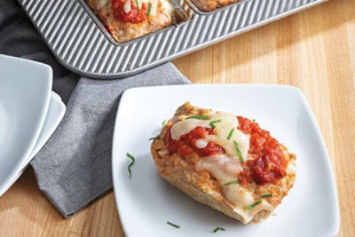 Chicken Parmesan Mini Meatloaves