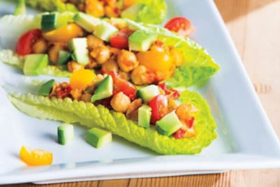 Chickpea Lettuce Wraps