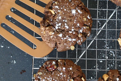 Chocolate Brownie Oatmeal Cookies