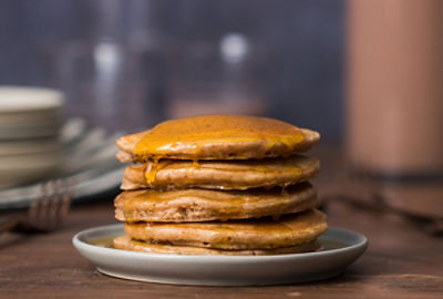 Chocolate Pumpkin Pancakes