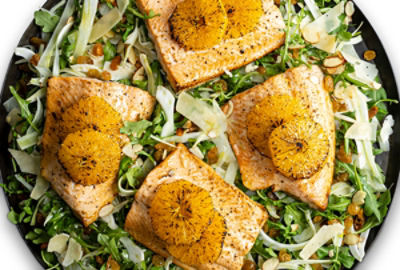 Citrus Broiled Arctic Char with Fennel Salad