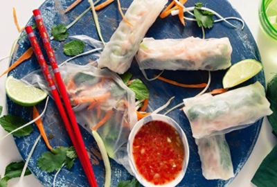 Classic Fresh Shrimp Spring Rolls