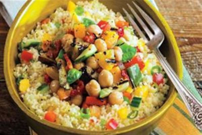 Couscous with Vegetable Bruschetta