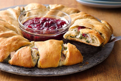 Cranberry Turkey Crescent Ring