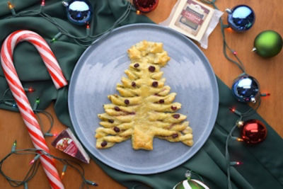 Cranberry Pull Apart Bread Christmas Tree