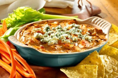 Creamy Buffalo Onion Dip