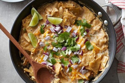 Creamy Chicken Enchilada Skillet