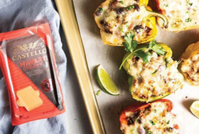 Creamy Havarti Stuffed Peppers