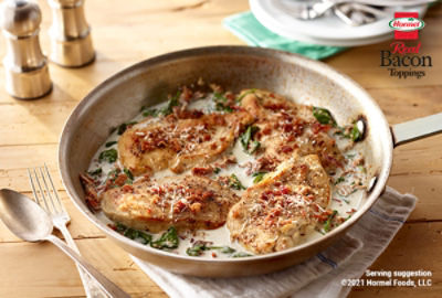 Creamy One Pan Mustard Bacon Chicken