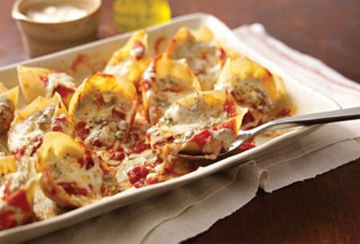 Creamy Pesto-Stuffed Shells