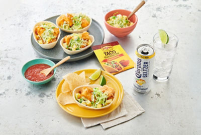 Crispy Fish Taco Bowls with Pineapple Slaw