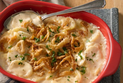 Crispy French Onion Scalloped Potato Casserole