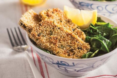 Crispy Quinoa Baked Tofu