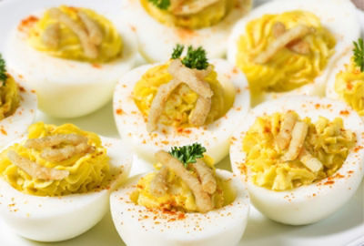 Crunchy Deviled Eggs