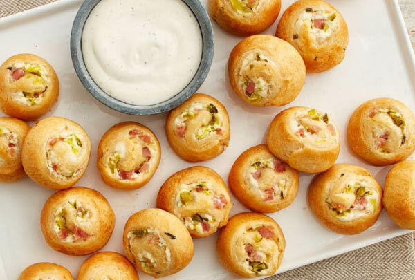 Dill Pickle Crescent Pinwheels