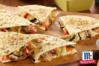 Easy Cheesy Vegetable Quesadillas