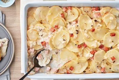 Easy Scalloped Potatoes and Ham