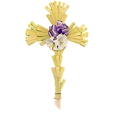 The Floral Shoppe Palm Cross with Lily, 1 each