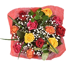 The Floral Shoppe Premium Dozen Rose Bouquet - Rainbow, 1 each