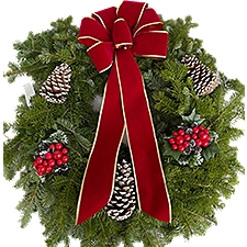The Floral Shoppe Decorated Balsam Christmas Wreath, 1 each
