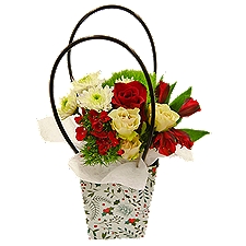 The Floral Shoppe Festive Holiday Tote, 1 each