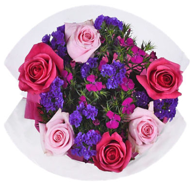 The Floral Shoppe Half Dozen Rose Bouquet, Colors May Vary