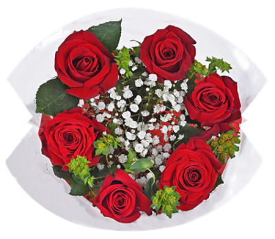 The Floral Shoppe 6 Stem Rose Bouquet, 1 each