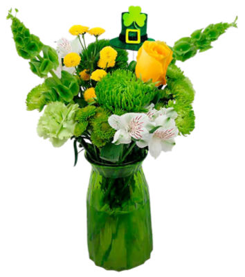 The Floral Shoppe St. Patrick's Day Vase, 1 each