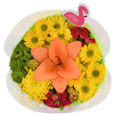 The Floral Shoppe Flamingle Bouquet, 1 each