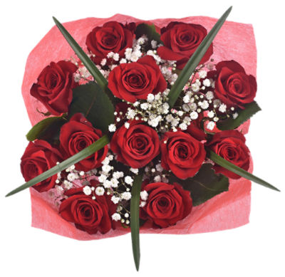 The Floral Shoppe Premium Dozen Rose Bouquet, 1 Each